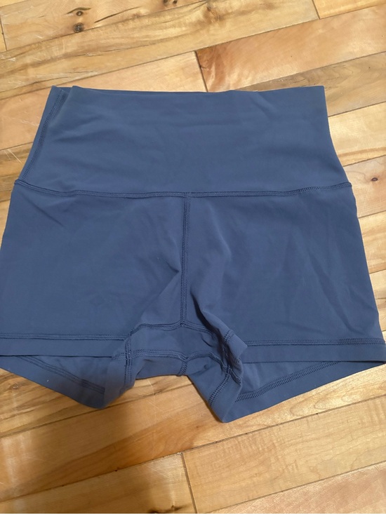 Aritzia Pants - High-Rise Women's Bike Shorts in Slate Blue